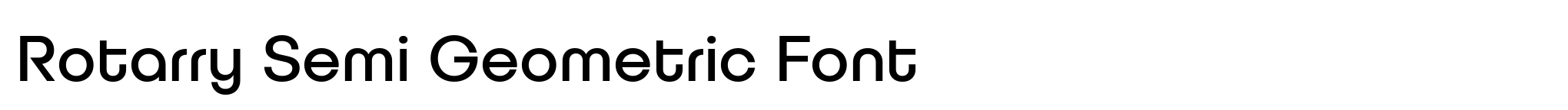 Rotarry Semi Geometric Font image
